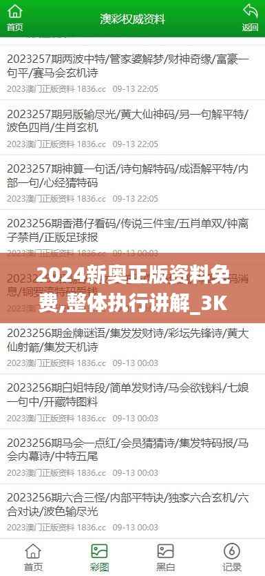 2024新奥正版资料免费,整体执行讲解_3K99.597-4