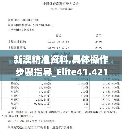 新澳精准资料,具体操作步骤指导_Elite41.421