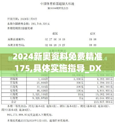 2024新奥资料免费精准175,具体实施指导_DX版10.616