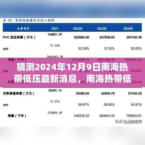 南海热带低压最新消息,温情日记与奇幻预测之旅,南海热带低压下的2024年12月9日展望