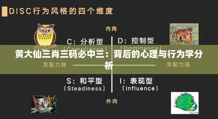 黄大仙三肖三码必中三:背后的心理与行为学分析