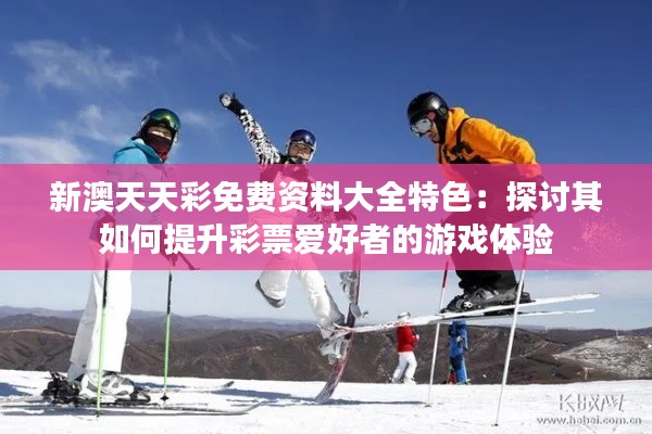 新澳天天彩免费资料大全特色:探讨其如何提升彩票爱好者的游戏体验