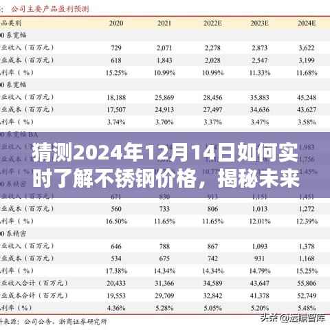 揭秘未来,掌握不锈钢价格动态——初学者与进阶用户指南,实时了解不锈钢价格趋势预测(针对2024年12月14日)