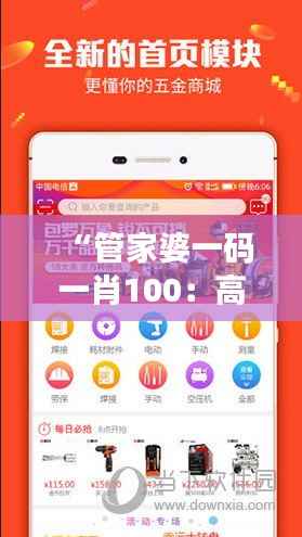 “管家婆一码一肖100:高效管理工具打造专属编码系统”