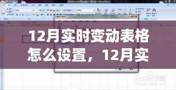 全面解析,12月实时变动表格设置——特性、体验、竞品对比及用户群体分析