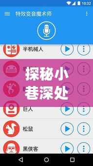 探秘小巷深处的变音魔法屋,实时变音设置指南(往年12月22日版)