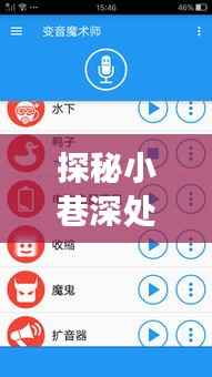 探秘小巷深处的变音魔法屋,实时变音设置指南(往年12月22日版)