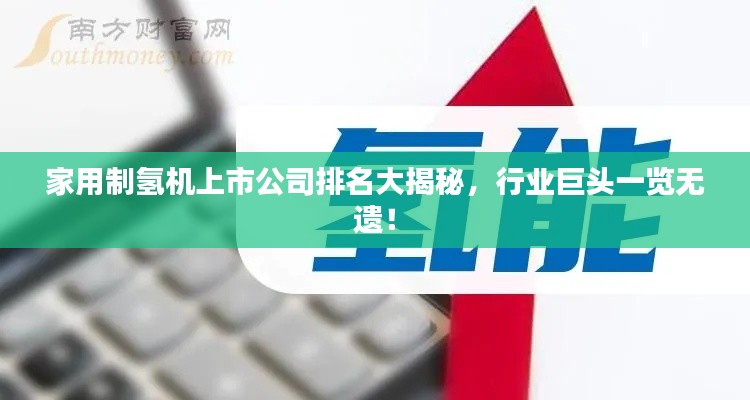 家用制氢机上市公司排名大揭秘,行业巨头一览无遗!