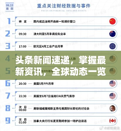 头条新闻速递,掌握最新资讯,全球动态一览无遗