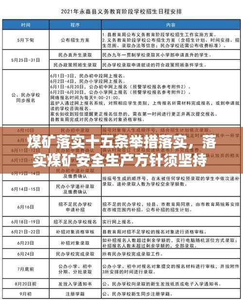 煤矿落实十五条举措落实,落实煤矿安全生产方针须坚持
