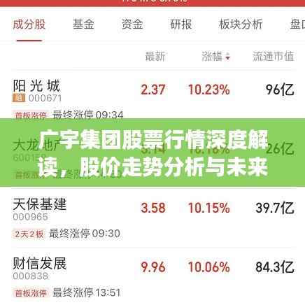 广宇集团股票行情深度解读,股价走势分析与未来展望
