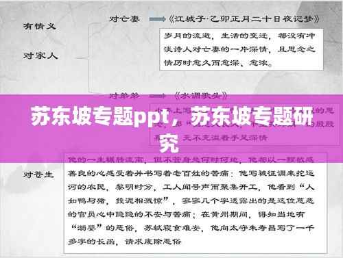 苏东坡专题ppt,苏东坡专题研究