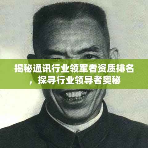 揭秘通讯行业领军者资质排名,探寻行业领导者奥秘