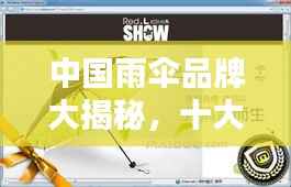 中国雨伞品牌大揭秘,十大品牌榜单出炉!