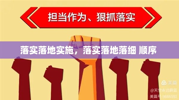 落实落地实施,落实落地落细 顺序