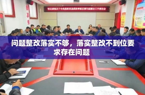 问题整改落实不够,落实整改不到位要求存在问题